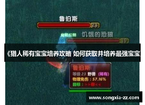 《猎人稀有宝宝培养攻略 如何获取并培养最强宝宝》